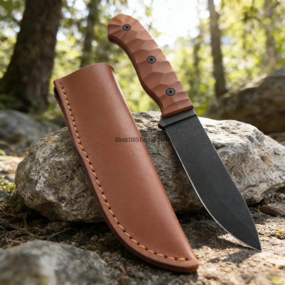 Fishing Equipment Essentials - Fixed Blade Outdoor Survival Knife with
