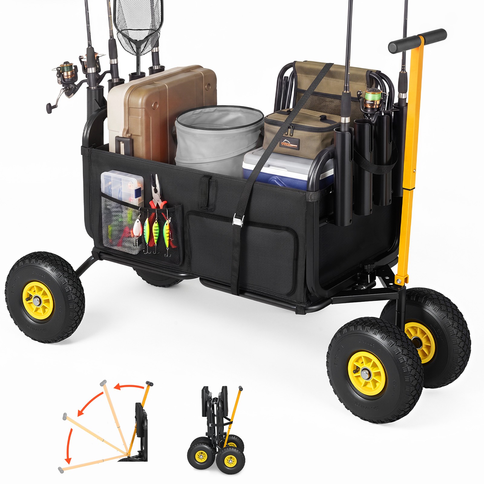 Carbon Fishing Rod - Uimoso Foldable Beach Fishing Cart, 300