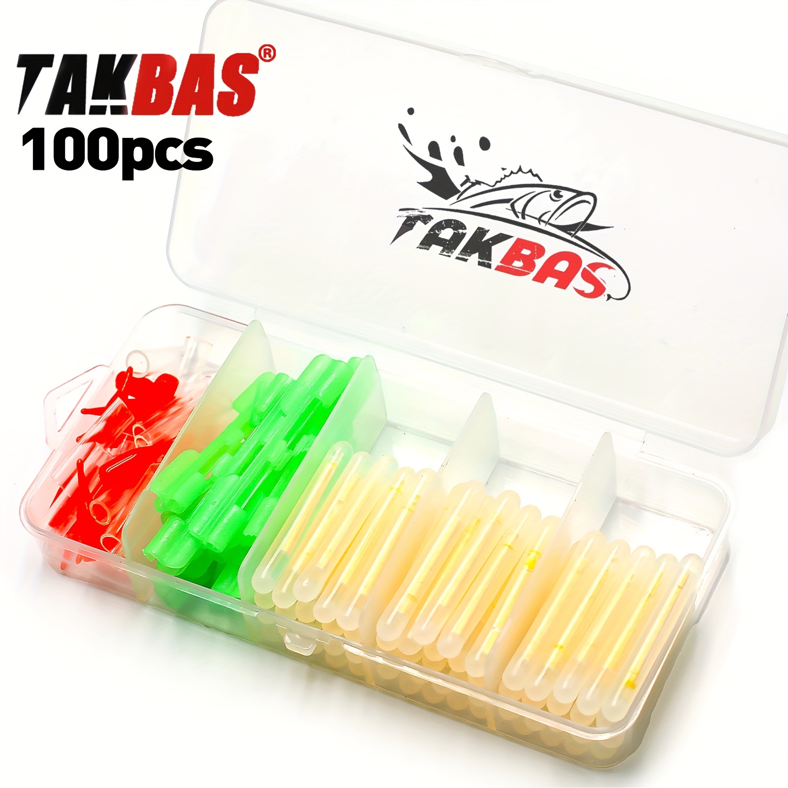 Bite Alarm Fishing - 100PCS Fishing Glow Sticks Set, Rod