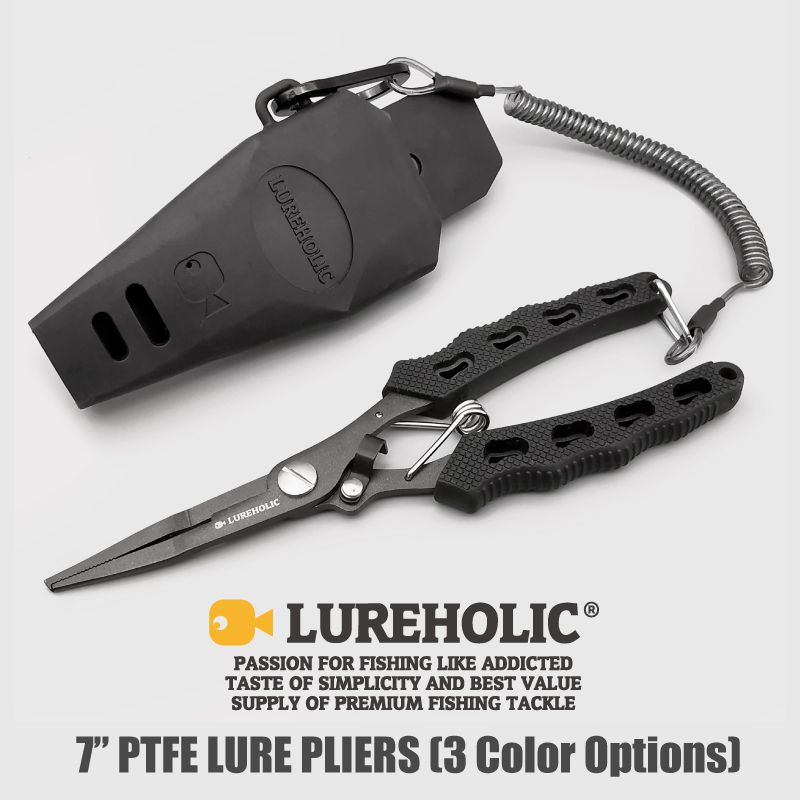 Fishing Equipment Bundle - Lureholic 7” PTFE Coated Lure Fishing