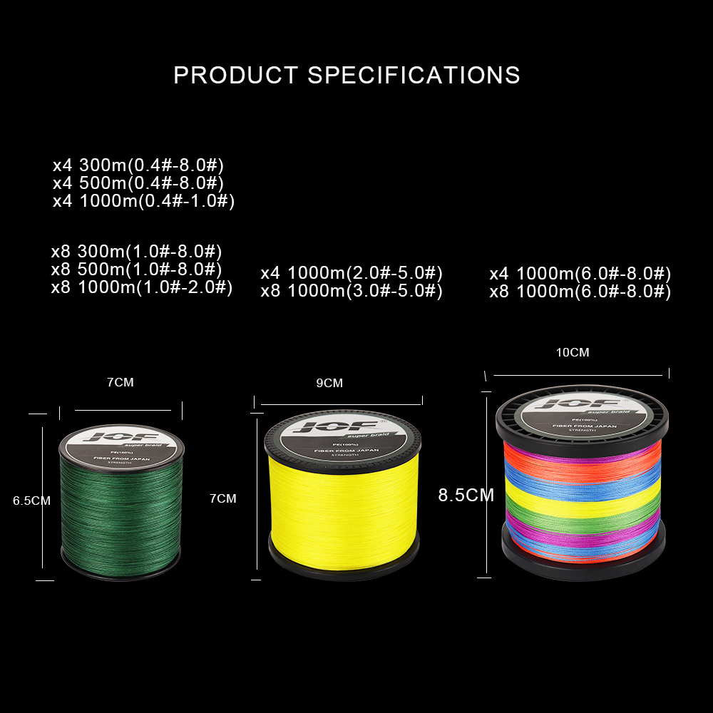 JOF Fishing Line 500M 300M 100 - Fishing Equipment Bundle review and price