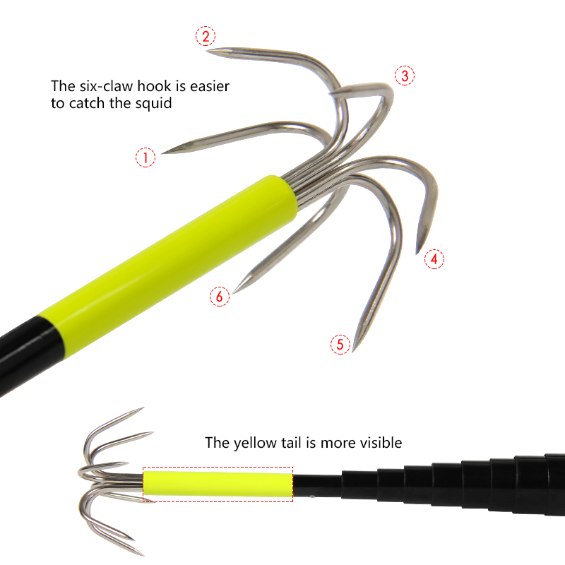 4/3M Telescopic Squid Gaff Anc - Carbon Fishing Rod review and price