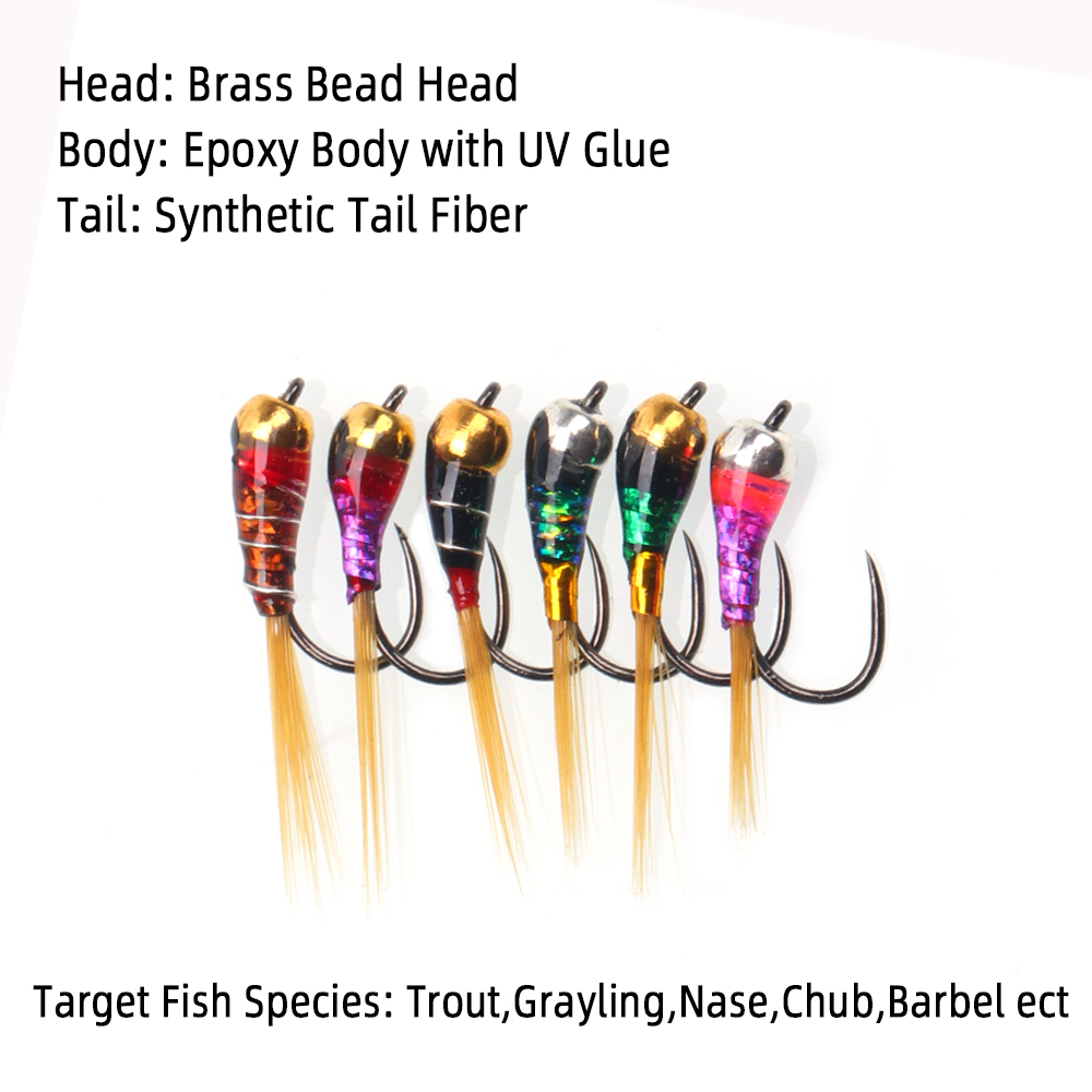 6PCS Perdigon Nymph or Euro Ny - Fishing Equipment Europe review and price
