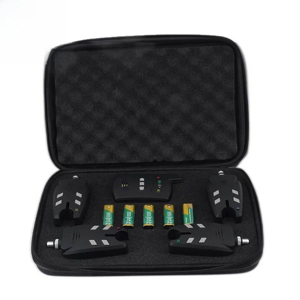 Fishing Alarm Set Box 1+4 With - Bite Alarm Fishing review and price