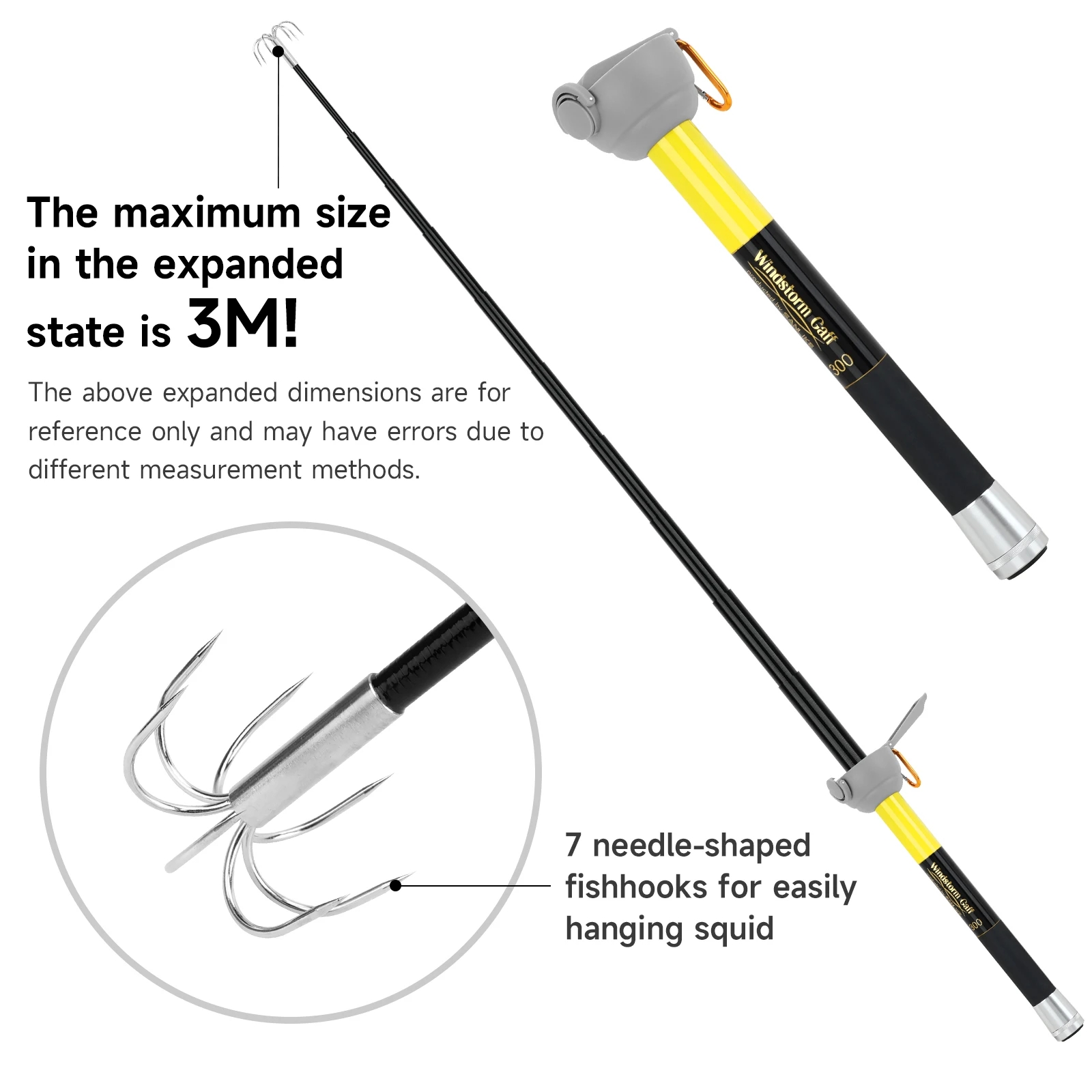 SANLIKE 7-claw Stainless Steel - Carbon Fishing Rod review and price
