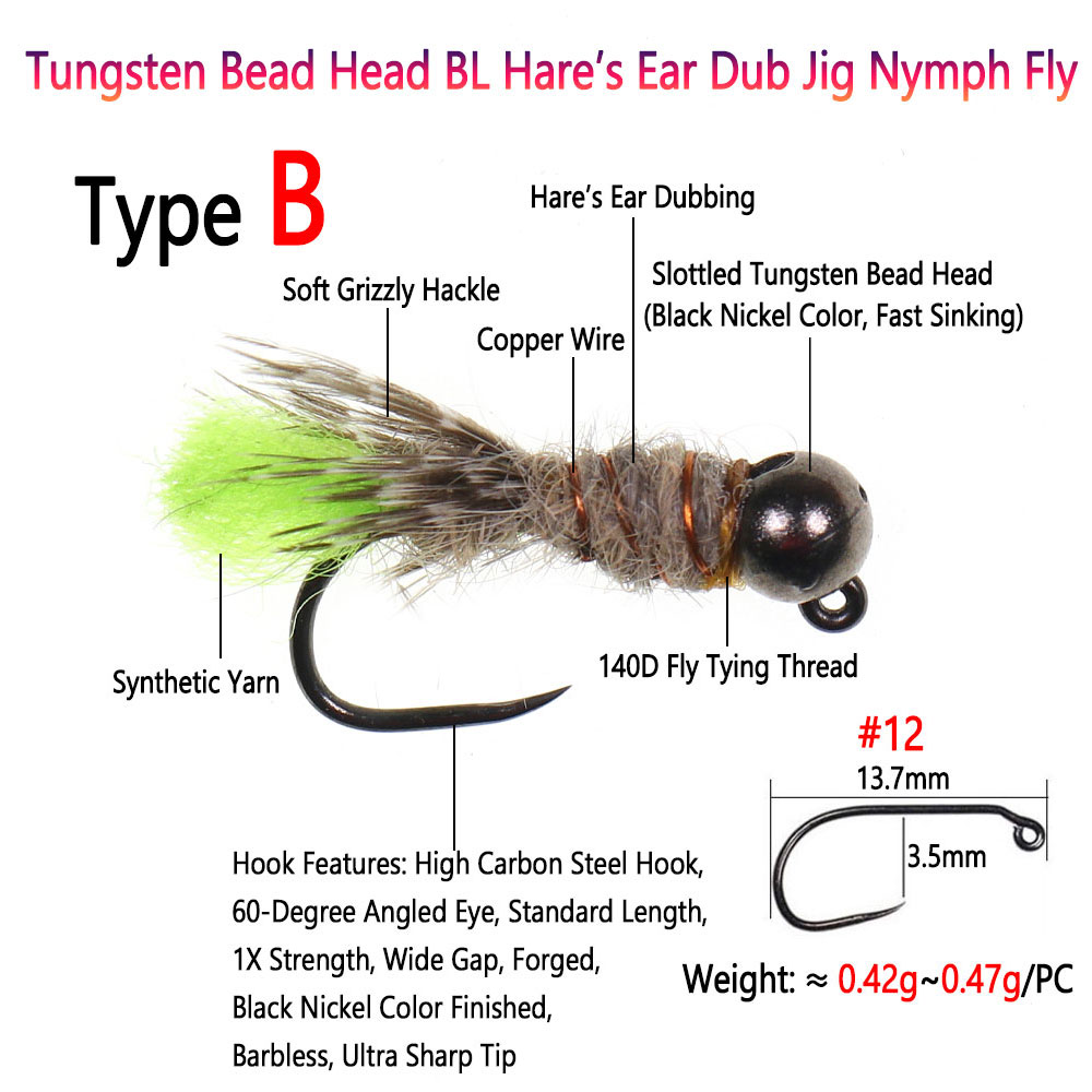 Bimoo 4PCS Tungsten Bead Head  - Fishing Equipment Europe review and price
