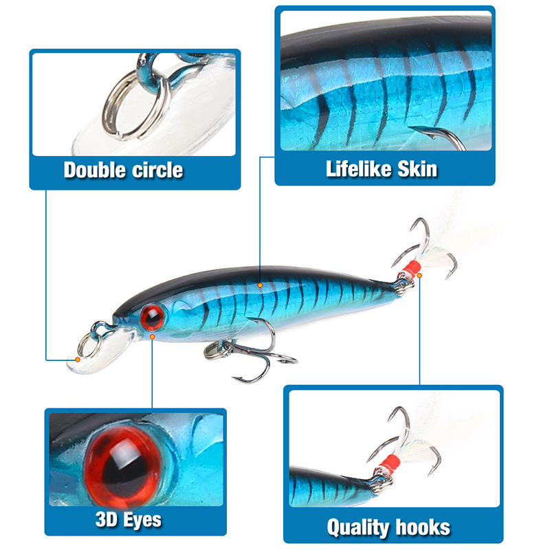 10 Colors Minnow Fishing Lure  - Fishing Equipment Japan review and price