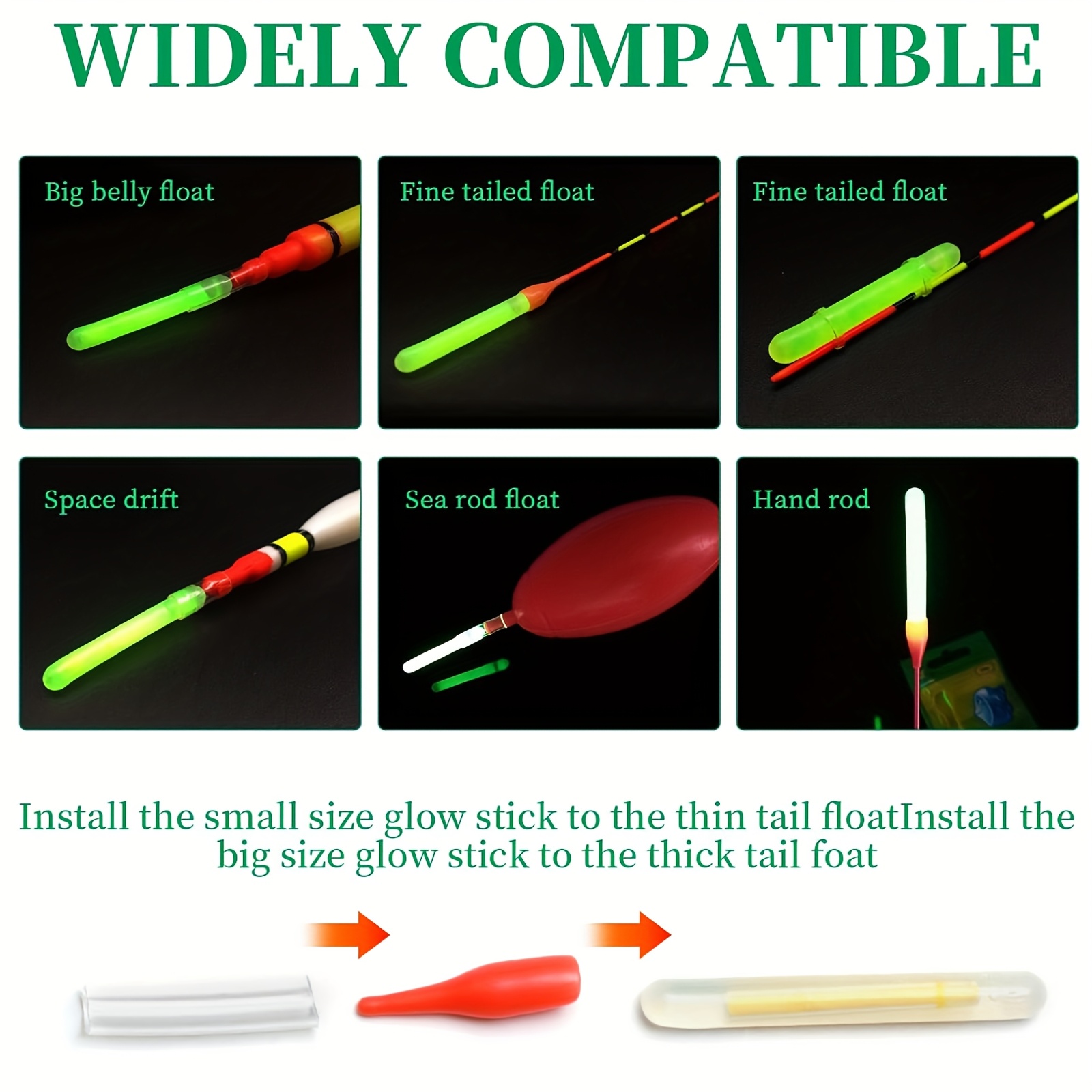100PCS Fishing Glow Sticks Set - Bite Alarm Fishing review and price